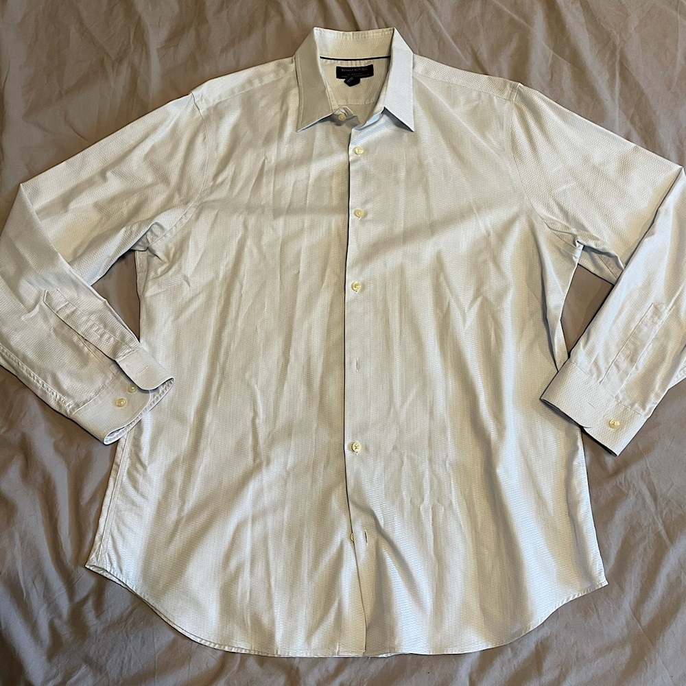 Banana Republic Dress Shirt Light Blue Men’s XL